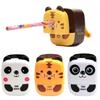 Hand-Cranked Helical Steel Blade Sharpener Tiger Panda Student Stationery  Artists Kids
