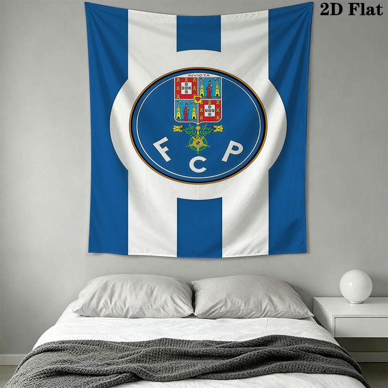 FC Porto Wall Hanging Printed Fabric Blanket Decorative Tapestries for Bedroom Living Room Home Decor