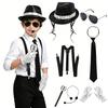 Michael Jackson Cosplay Accessories Set 80s Retro Disco Party Performance Kit With Sequin Hat Gloves Sunglasses Halloween Suit