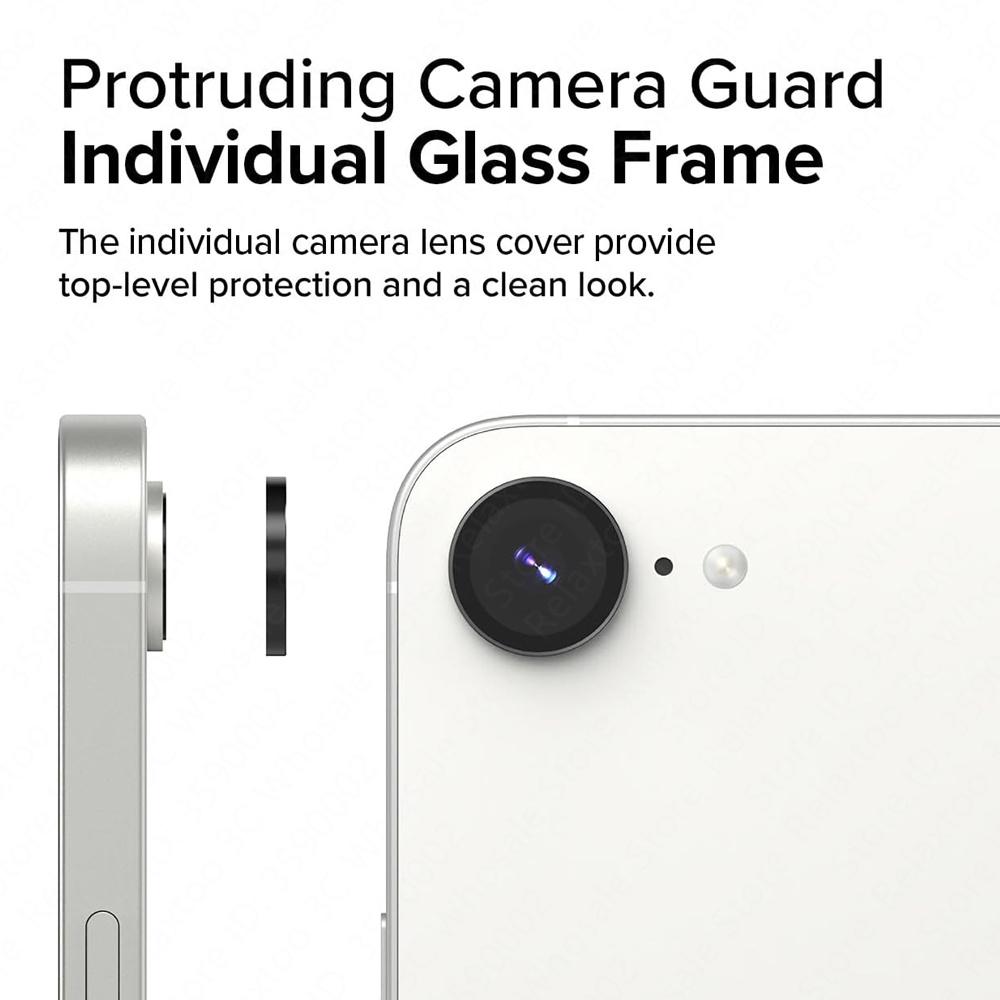3D Camera Protector Glass For Apple Iphone 16e 16 E E16 IPhone16e HD Tempered Glass Lens Metal Rear Ring I Phone 16e Phone16e 5G