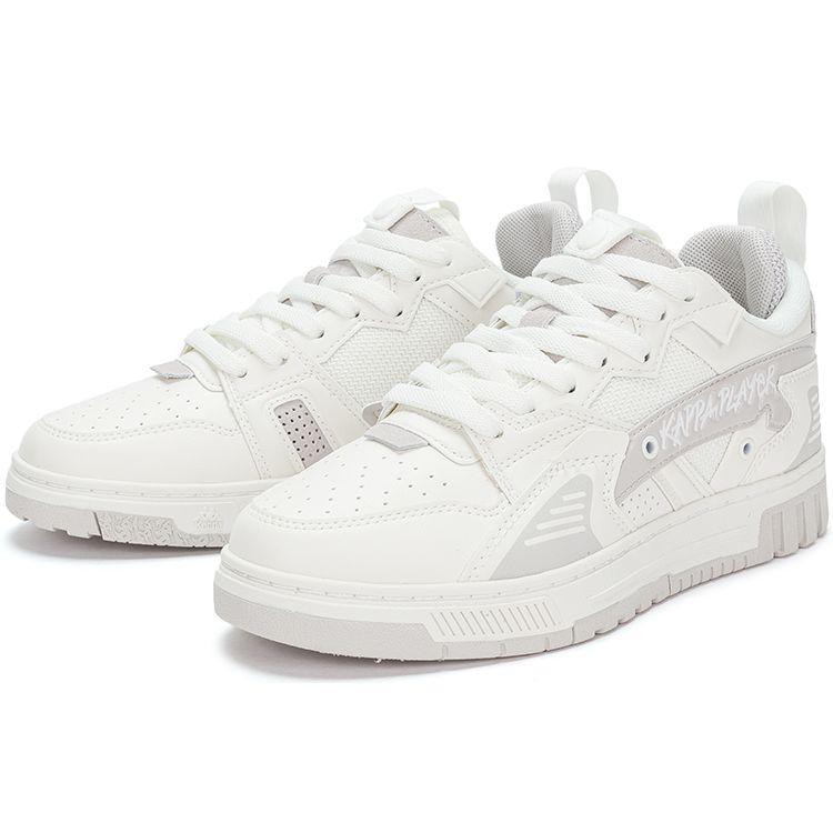 Kappa Deconstructed Trend Warm Non-Slip Low-Top Skate Shoes Unisex sneaker White Gray K0DW5CS30-012