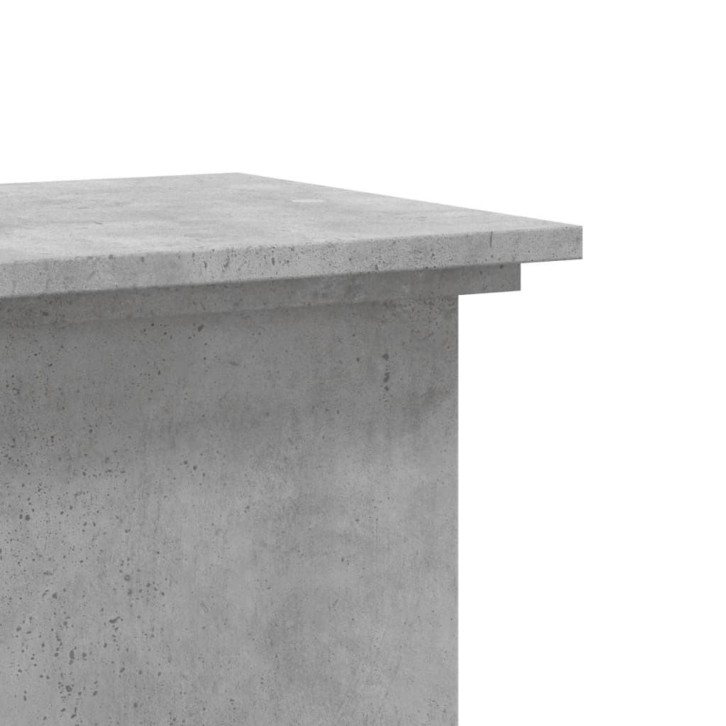 Plant Stand Concrete Grey 33 x 33 x 60 cm Wood Based Material