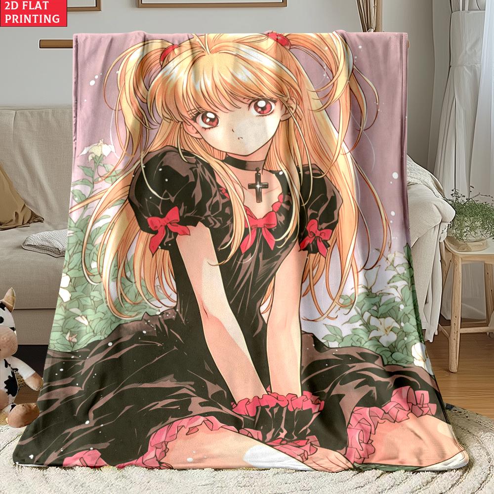 Light Yagami Print Thin Flannel Blanket for Bedrooms,Living Rooms,Sofas Blankets,Lunch Breaks,blankets Fluffy Blanket