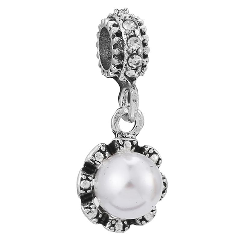 4pcs /Lot 2022 Sterling Silver Color Beads 41 Styles Sparkling Charm Fit Original Brand Bracelets For Women Jewelry Making Gift