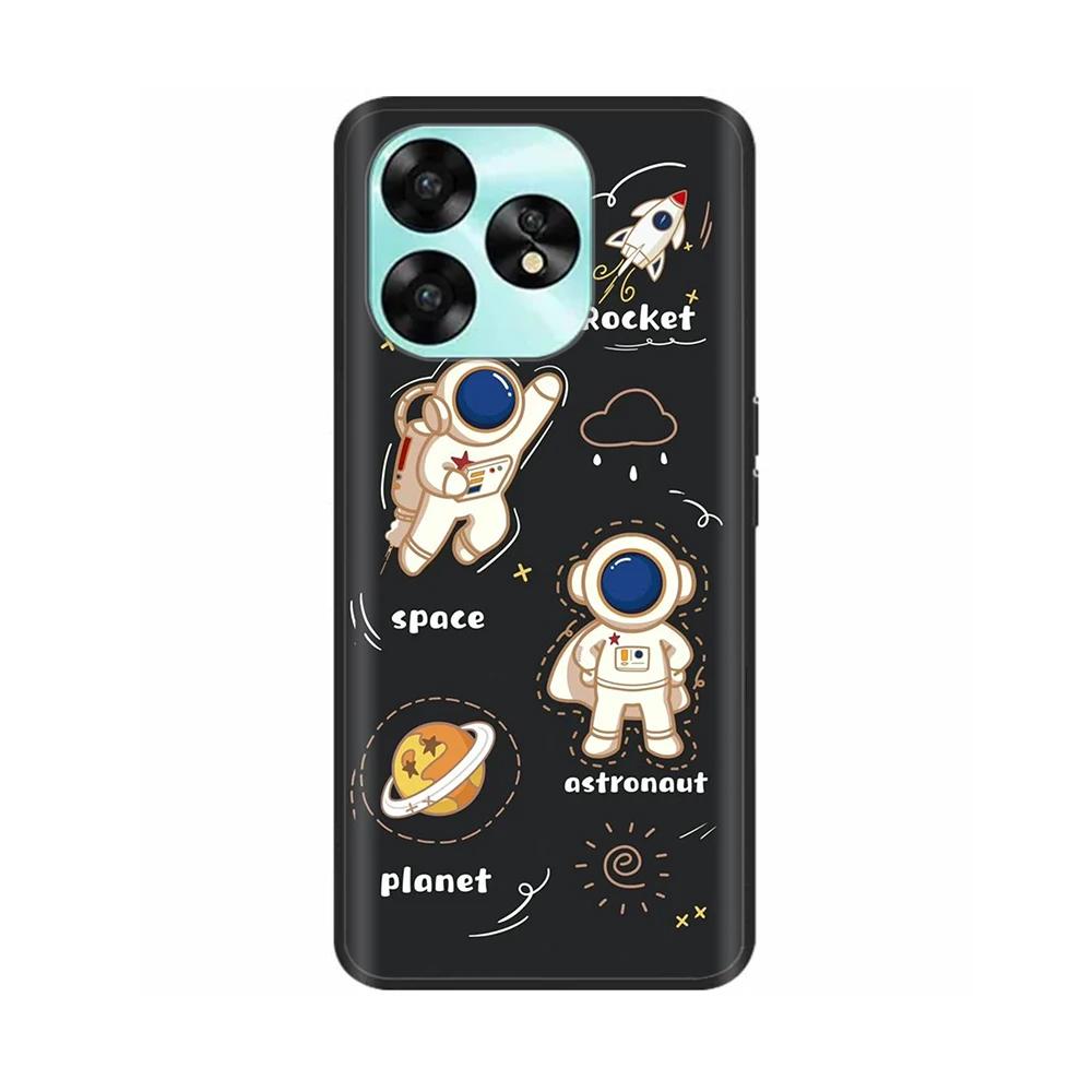 Para Funda UMIDIGI A15 Linda Funda de Teléfono de Silicona Líquida Suave de Dinosaurio Para Funda UMIDIGI A15C Fundas Protectoras para UMIDIGI A15