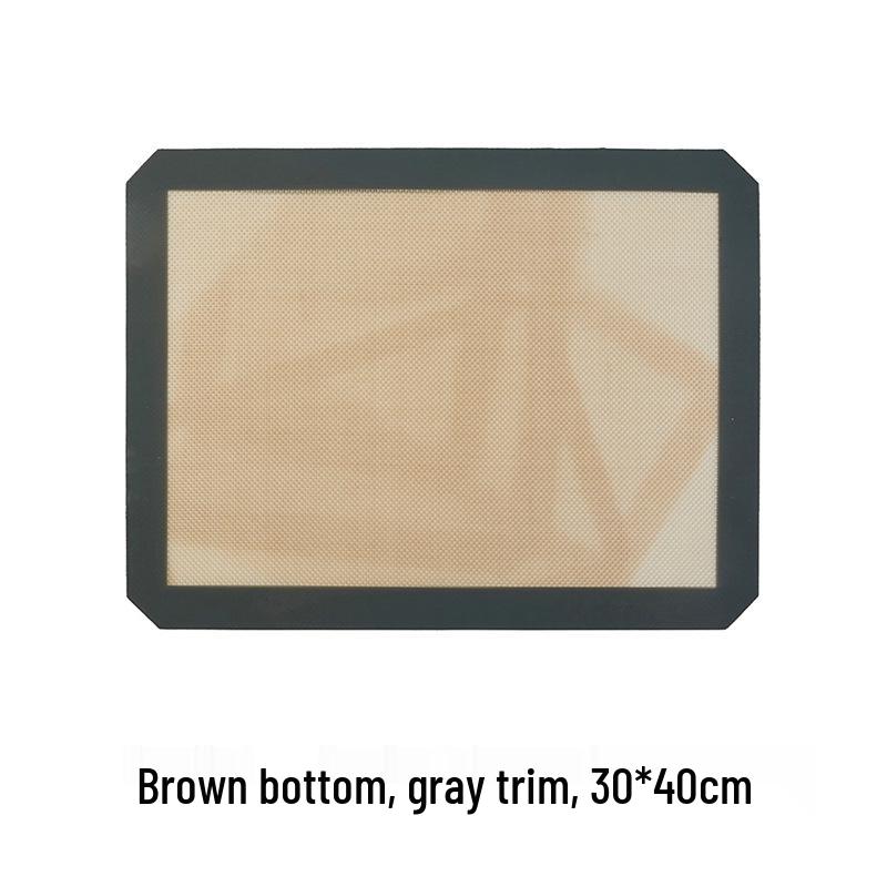 Coffee Silicone Baking Mat: 0.7mm Thick, Heat-Resistant, Platinum Silicone for Baking and Kneading