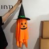 Gothic Party Theme Decor Cute Halloween Hanging Decor, Pumpkin Ghost Pendant with Indoor Festival Atmosphere Props Wizard Hat, Spooky Witch