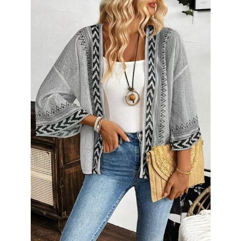 Женская модная повседневная летняя/весенняя длинная рубашка-топ S светло-серый