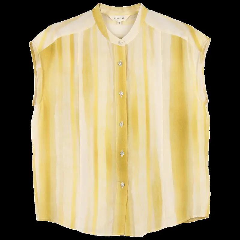 Women's Summer Temperament Striped Sleeveless Top Simple Skinny Age Reducing Top