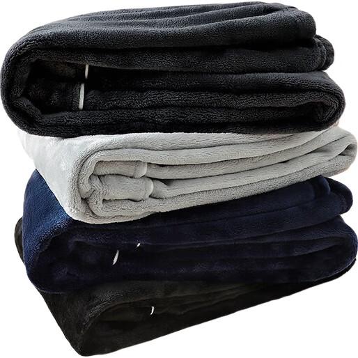 LangSha Men's Long Pants, Winter Flannel Warm Fleece-Lined Thick Coral Fleece Trousers, Home Pants, Black, 3XL