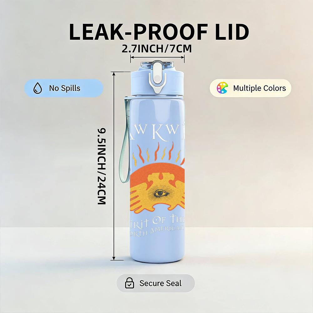 1PC Sunset Sunflower Retro Boho Art Print 750ml Portable Sports Water Bottle Leakproof Travel Gym Drink Cup
