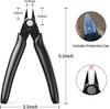 Pince coupante diagonale mini AIMOONSA 13 cm – lot de 2, acier chrome-vanadium, poignées PVC