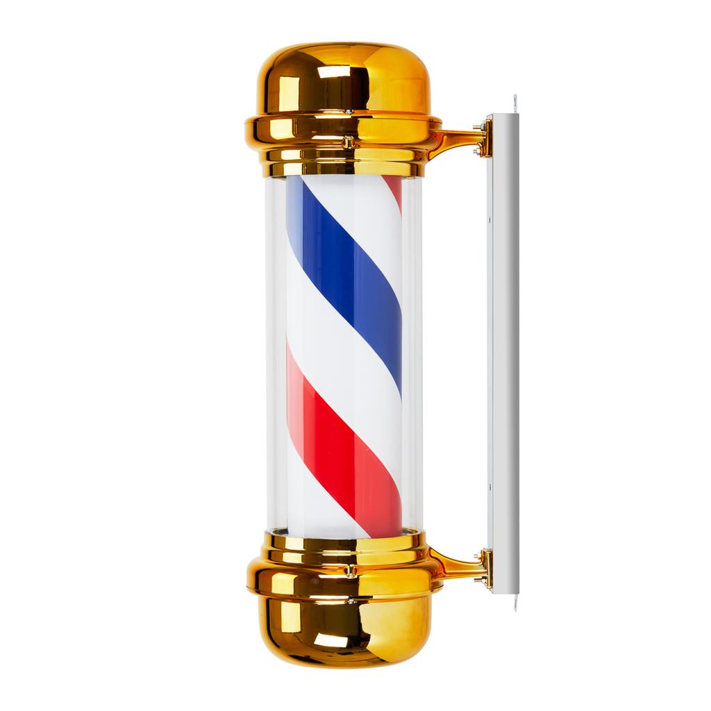 Illuminated Ceiling Light Pole Barber Shop Bb-02 Gold Large
