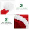 Santa Hat Christmas Hats Thickened Design Festive Wearable Ornament for Office Party Home Decoration New Year Celebration Xmas
