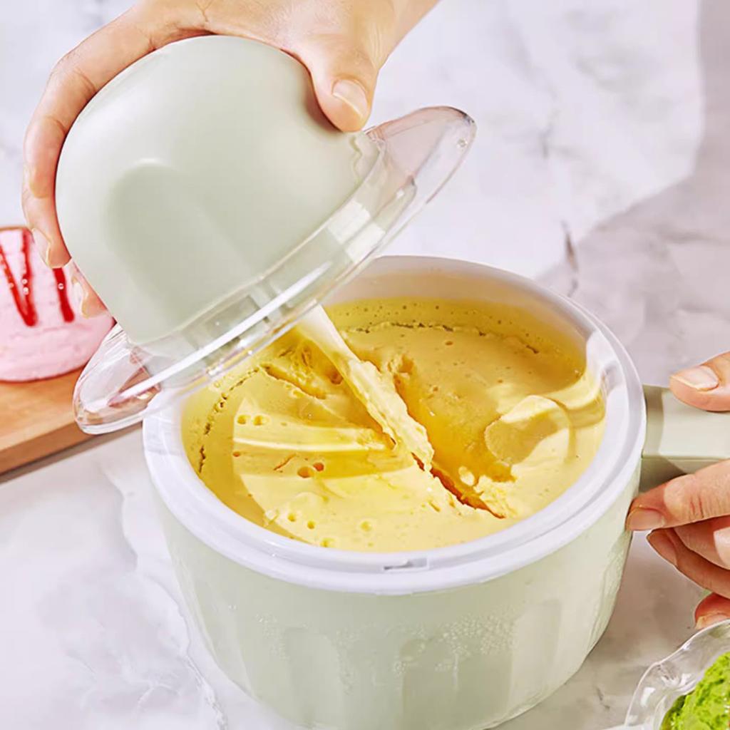 Taza compacta para hacer helados para el hogar, máquina inalámbrica, piezas extraíbles recargables aptas para lavavajillas, bol mini congelador para