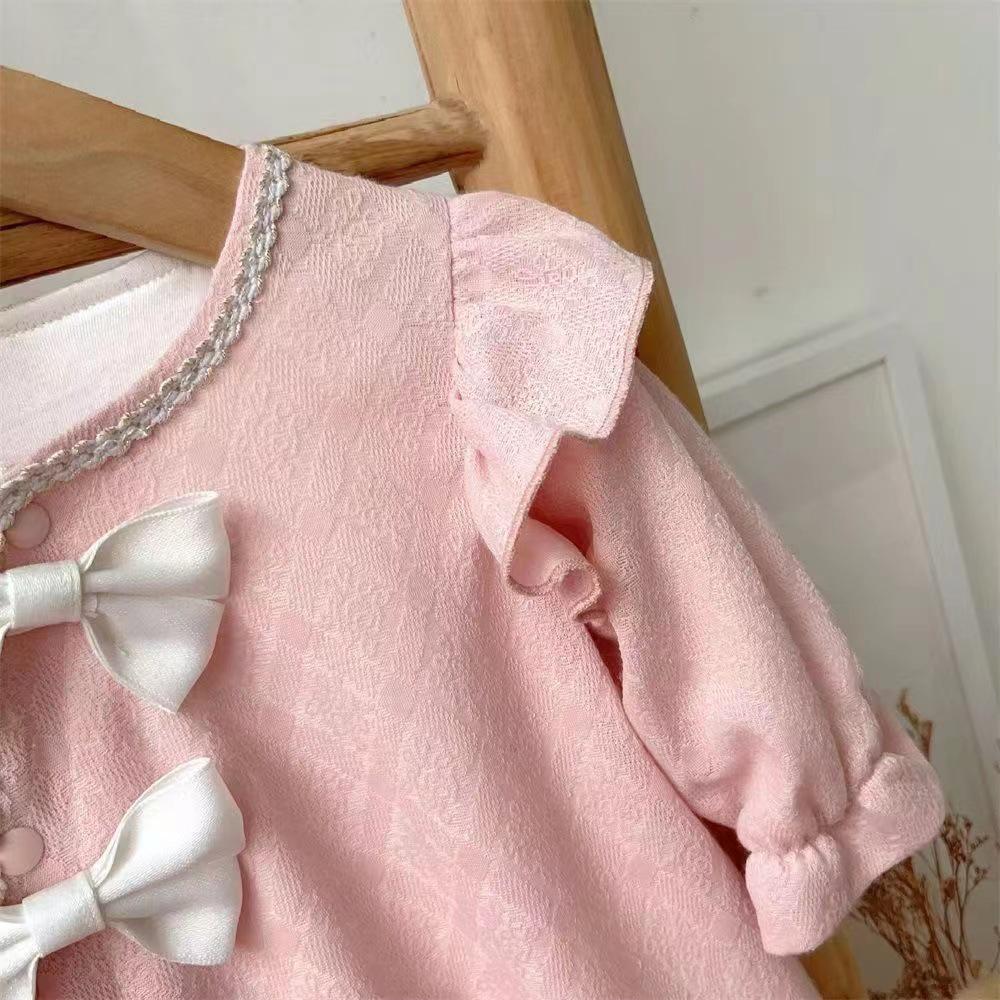 Infant Long Sleeve Double Layer Romper - Fashionable Princess Harem Suit for Newborn Girls