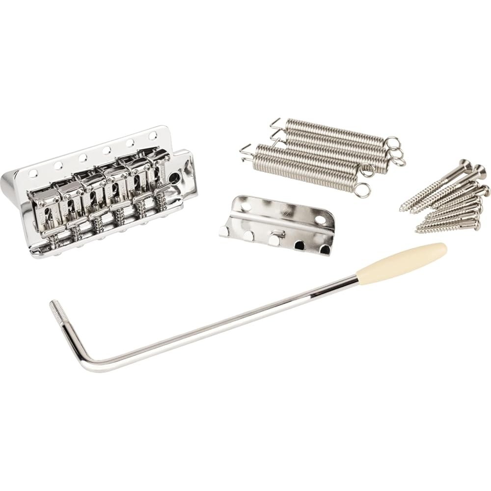Fender Vintage/Narrow Strat Tremolo Assembly 099207000 - Tremolo for Stratocaster Electric Guitars, Vintage Style - Finish: Chrome