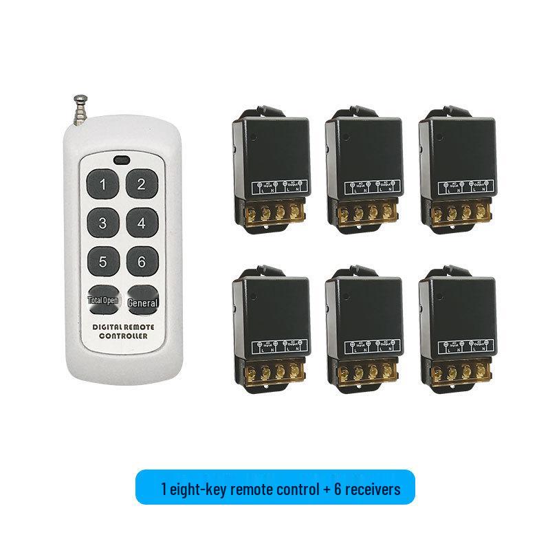 30A 220V AC High-Power Controller with 433MHz Wireless Remote for Water Pump/Motor.