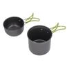 Camping Pot Food Grade Metal Anti Scald Foldable Handle Widely Used Camp Cookware Bowl Pot for
