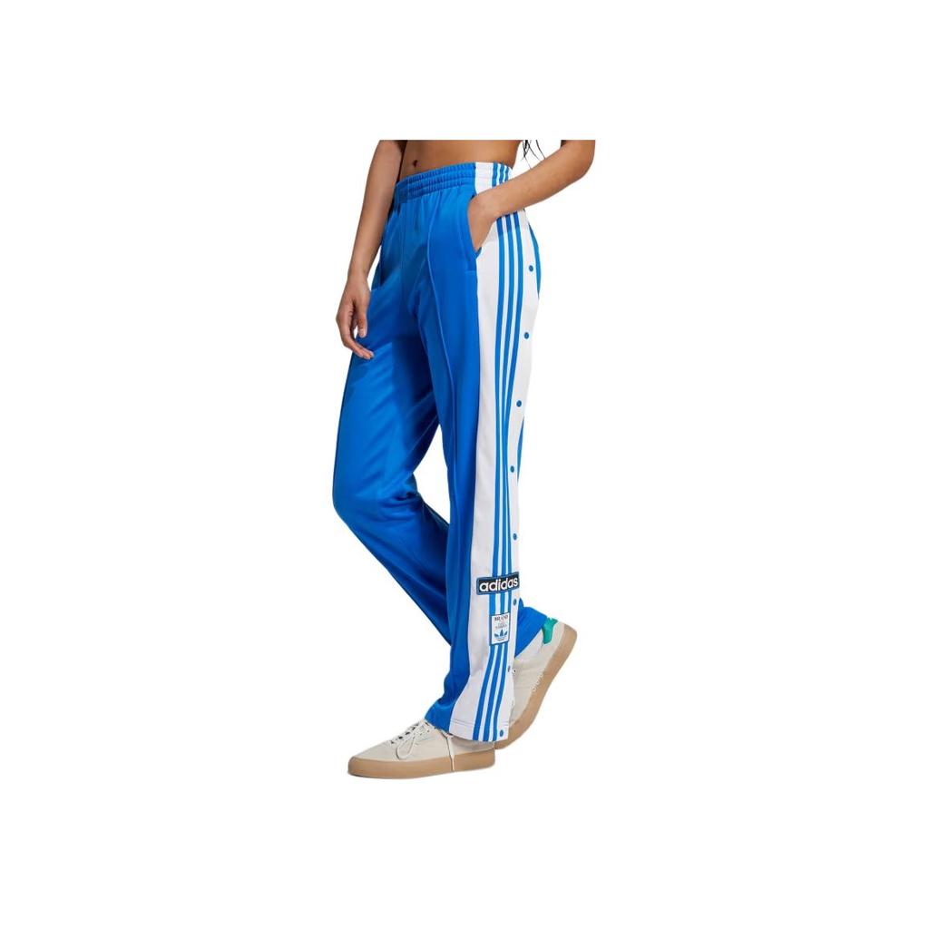 adidas Originals Adibreak Classic Snap Three Stripe Loose Knit Sports Pants Women Bottoms Blue IY2124