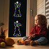 New Easter Bunny Shaped Led Window Decoration Light Party Home Decoration Children'S Parent-Child Toys Neon Wall Decoration