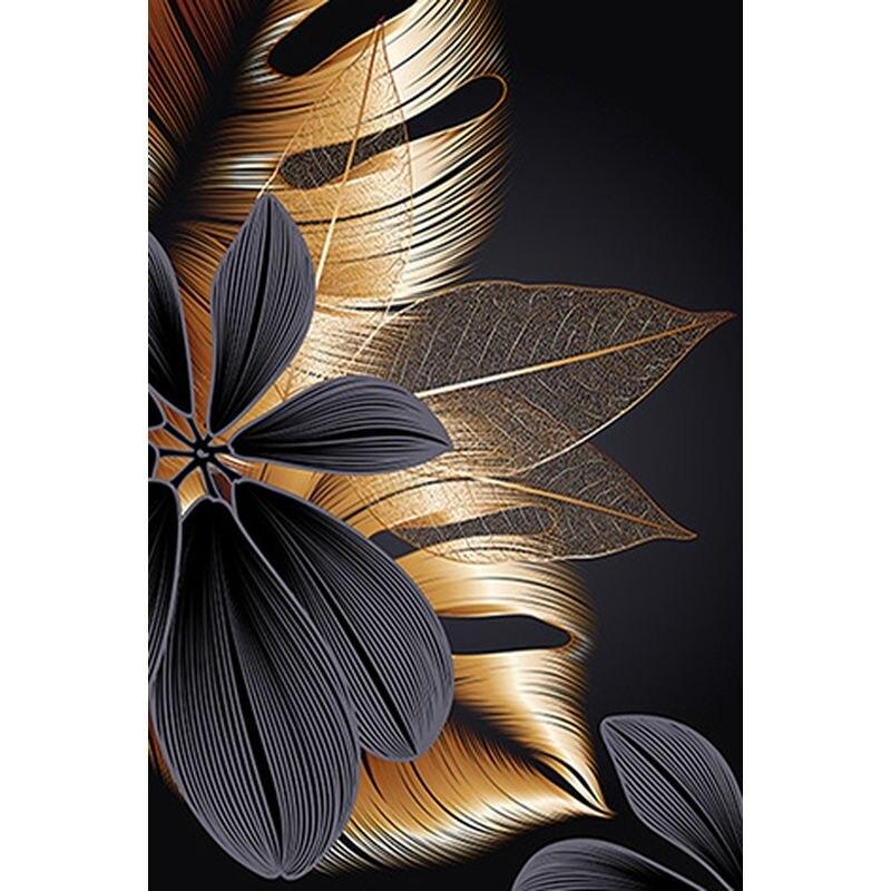 5D Diamond Embroidery Gold Flowers Cross Stitch Diy Diamond Painting Mosaic Landscape Rhinestones Home Decor Handmade