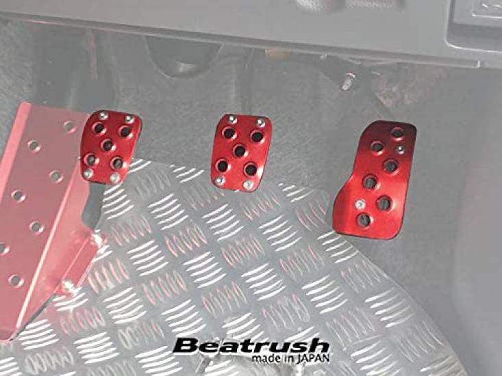Beatrush Pedal Covers for Manual Transmission GR Yaris Model and Yaris (Early GXPA16) (MXPA10) [S41018PS-A#] (Red)
