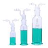 Doppelkolben-Glas-Gasabsorptionsflasche Temperaturbeständig Für Laborversuche