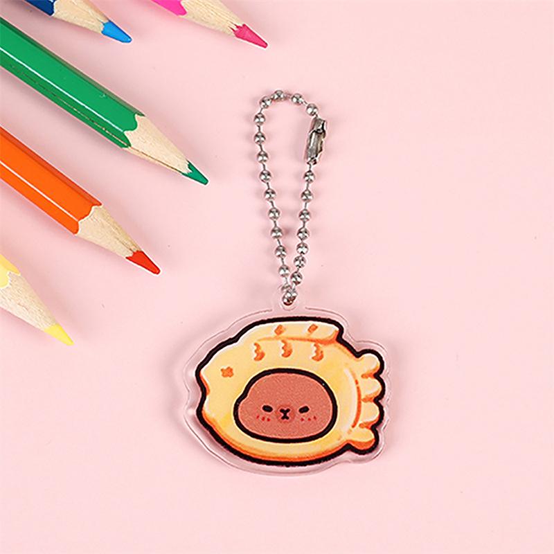 

Милый забавный капибара акриловый брелок мультфильм креативный брелок сумка кошелек подвеска амулеты школьный портфель подвесные украшения для девочек подарок