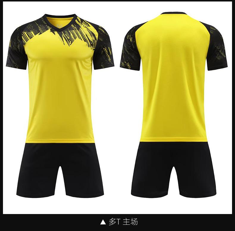 2526 New Club Football Suit Match Children'S Adult Training Suit Short Sleeve Sports Jersey Men'S