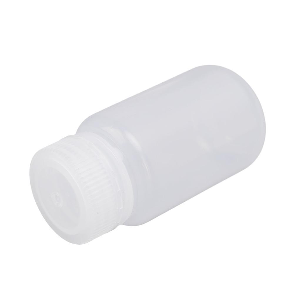 10Pcs PP Wide Mouth Round Bottle Semi Transparent Subpackaging Bottle Chemical Sample Storage