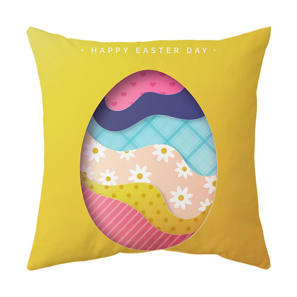 Easter Pillow Cover, Living Room Sofa Cover, Car Cushion Cover, Bay Window Cushion, Office Waist Protector