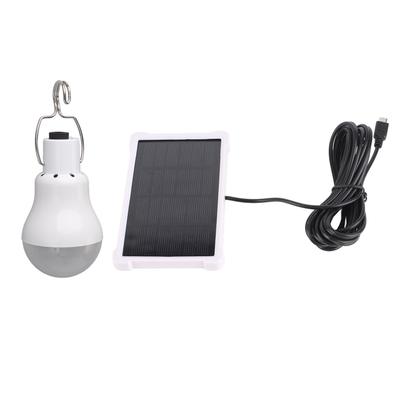 Portable Solar LED Light Bulb Rechargeable Solar Light Bulb for Outdoor Hiking Fishing Camping Tent