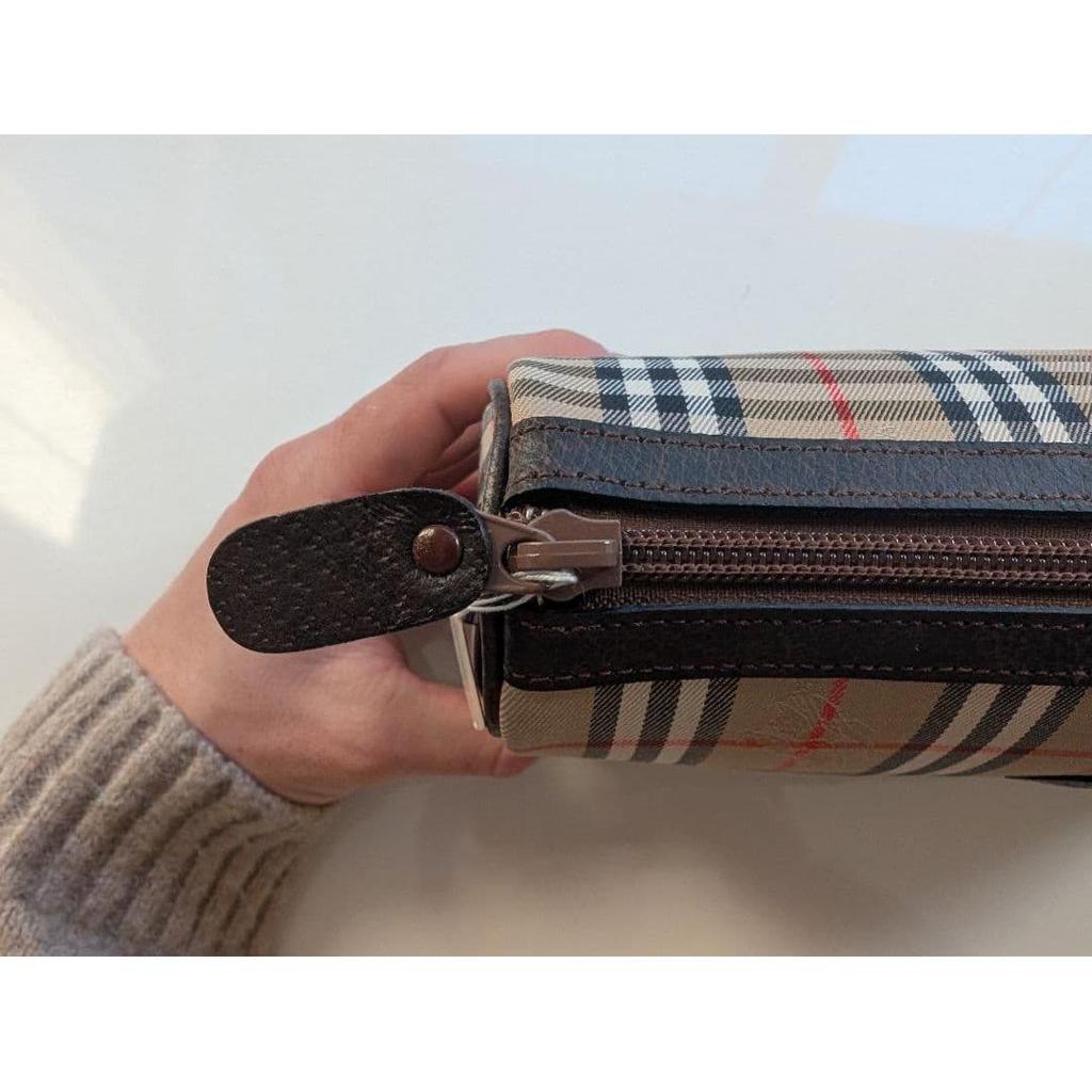Used [Unused, with tags] Burberrys Second Bag Nova Check Made in Japan