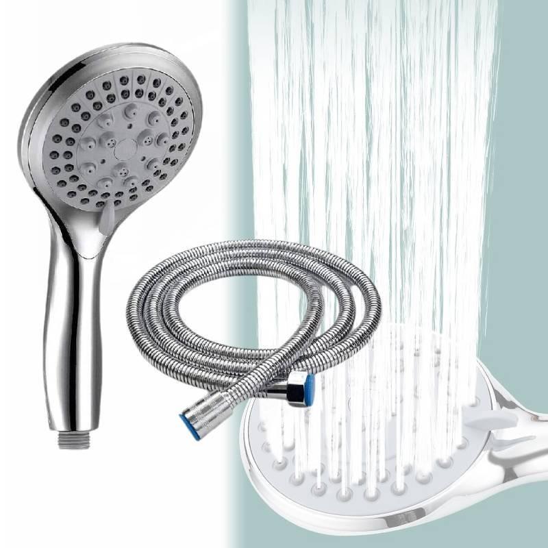 Luxuriöser Handbrausekopf im amerikanischen Stil mit 1,5 m Schlauch und bohrfreier Halterung