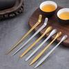 Aiguille à Thé en Acier Inoxydable Bâton Or Argent Cuillère à Matcha Pince à Thé Cérémonie du Thé Service à Thé Outil de Cuisine Nettoyage Pot Mesurer Thé
