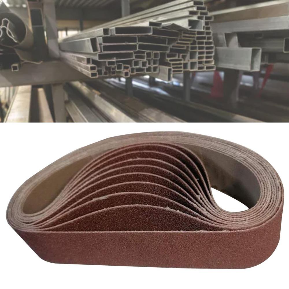 10pcs 80 Grit Sanding Belts 330 X 30 Mm / 1.2 X 13 Inch Belt Sander Sandpaper Metal Grinding