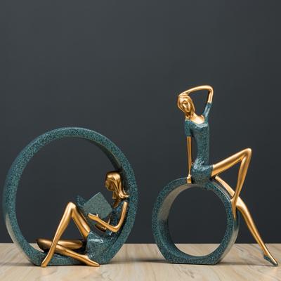 Modern Minimalist Soyut Kız Süsleri Yaratıcı Reçine El Sanatları Ev Dekorasyonu Yaratıcı Hediyeler
