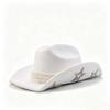 European and American Pearl Retro Woolen Top Hat Fashion Western Cowboy Hat Autumn and Winter British Jazz Hat