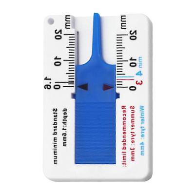 Gerinkoken Tire Depth Gauge, Tire Depth Gauge, Tire Groove Depth Measuring Tool 0-20mm Tire