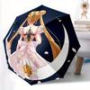 1pz Ombrello Automatico Carino di Sailormoon - Pieghevole con 8 Stecche di Ferro, Portatile per Esterni, Regalo, Ombrello da Esterno156