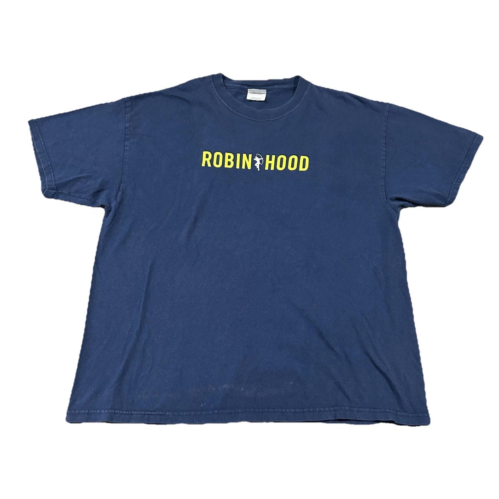 

Vintage Robin Hood T-Shirt Mens XL Charity Promo Graphic Tee Single Stitch S