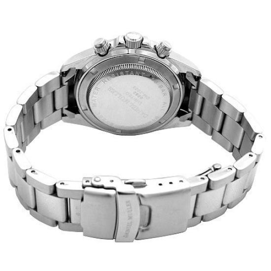 Daniel Muller Całkowicie Stalowy Chronograf Biały Męski DM-2003WH