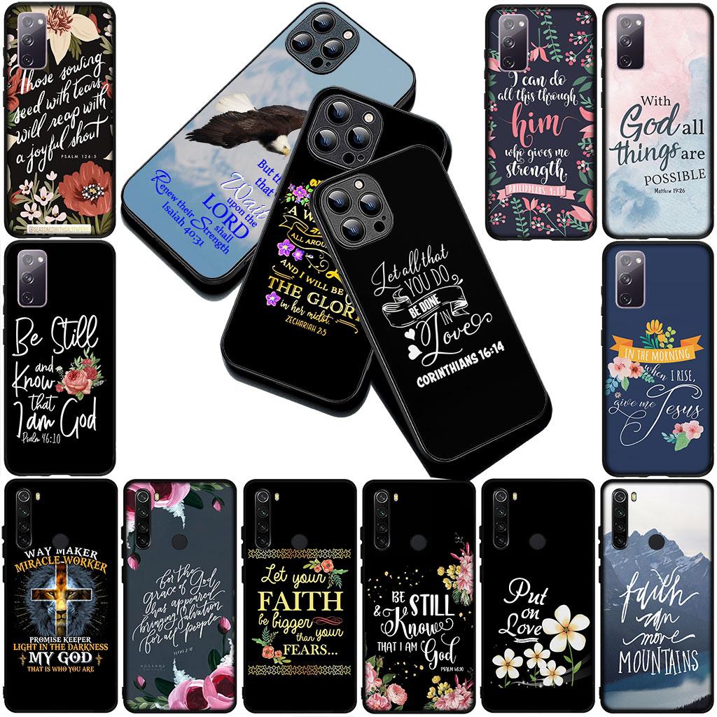 Bible Verse Christian Jehovah God Phone Cover Case for Samsung Galaxy S25 S24 S23 FE Ultra Plus S7 Edge S25+ S23+ A56 5G Casing