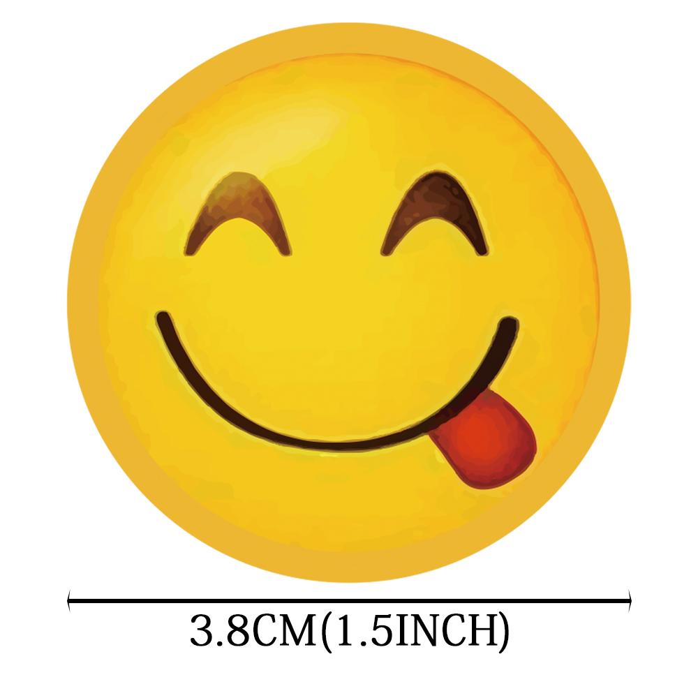 100-500pcs Smiley Face Sticker for Kids Reward Sticker Yellow Dots Labels Valentine's Day Happy Smile Face Sticker Label Gift