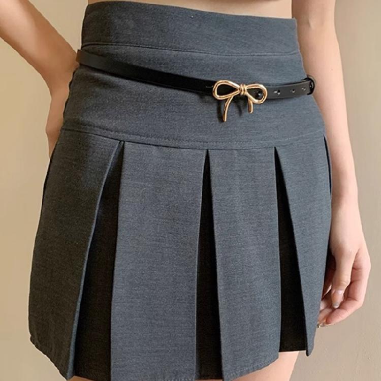 Fashion Hot Girls Women Waist Slimming Belt with Metal Bowknot Buckle Waistband