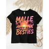Malle Besties- Mallorca Party Junggesellinnenabschied(4) Overseas Printing Y2K Oversized Unisex T-Shirt For Men Women Retro 2000S Streetwear Baggy
