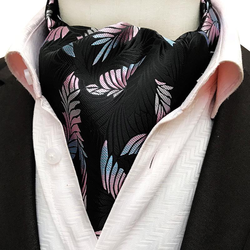 Men's Wide Tie Large Pattern Snood Scarf