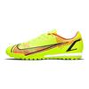 Chuteiras de Futebol Mercurial Vapor 14 Academy Bico Redondo Cadarço TF Masculinas Chuteiras de Futebol Amarelo-Fluorescente CV0978-760