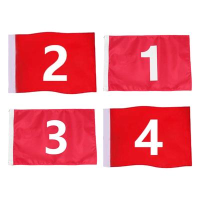 Golf Flag, 49 X 32 Cm, Red Flag for Training, Outdoor Golfers, Gift Idea